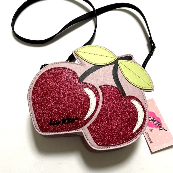 BETSEY JOHNSON, LUV BETSEY SUPER CUTE
Cherry 🍒 Glitter Crossbody Bag (NWT) - Picture 16 of 17
